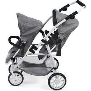 Le buggy twinny pour poupées, anthracite