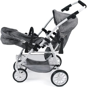 Le buggy twinny pour poupées, anthracite