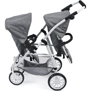 Le buggy twinny pour poupées, anthracite
