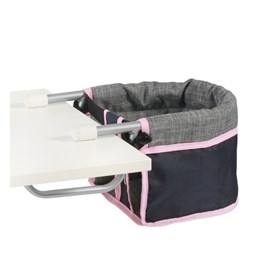 Siège de table de poupée, mélange anthra