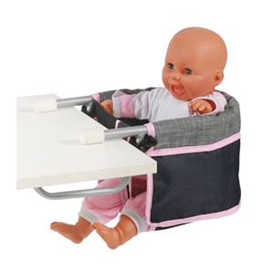 Siège de table de poupée, mélange anthra