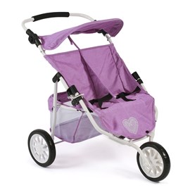 Poussette jogger 3 roues pour poupées ju