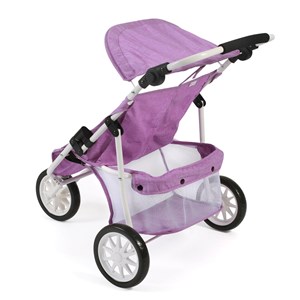 Poussette jogger 3 roues pour poupées ju