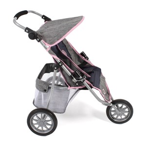 Poussette jogger 3 roues pour poupées ju