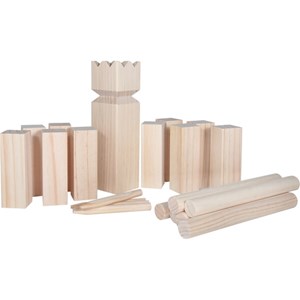 Jeu de construction en bois suédois kubb