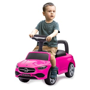 Porteur mercedes classe c rose 2-en-1