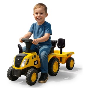 Porteur tracteur cat jaune 2-en-1