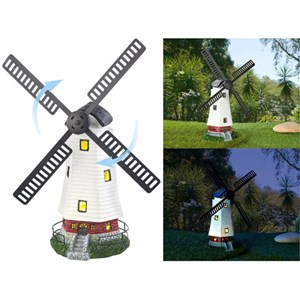 Moulin décoratif solaire à led 32 cm