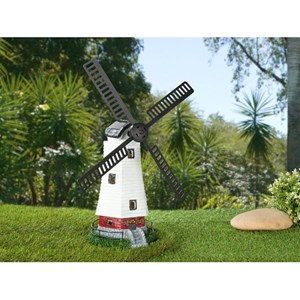 Moulin décoratif solaire à led 32 cm