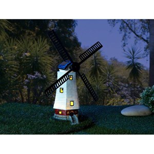 Moulin décoratif solaire à led 32 cm