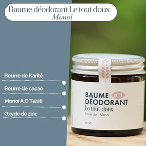 Baume déodorant bio le tout doux