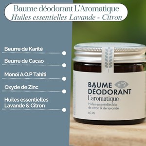 Baume déodorant bio l’aromatique