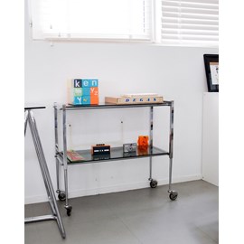 Desserte en métal et verre n°166