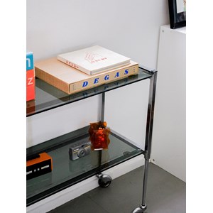 Desserte en métal et verre n°166