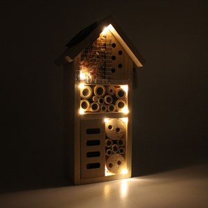 Hôtel à insecte fishtec refuge toutes saisons - coccinelle, papillon,