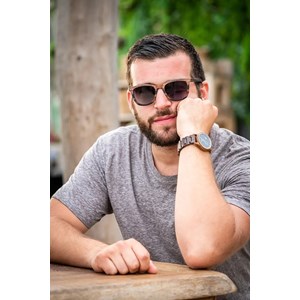 Lunettes mixte  bois douglas-bicolore