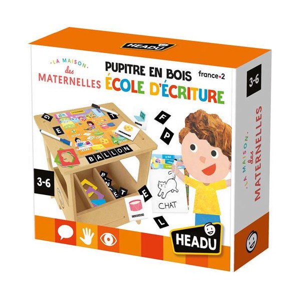 Jeu écriture et lettres headu pupitre en