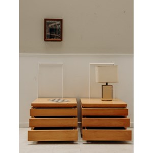 Maïa, la paire de chevets en bois n°233