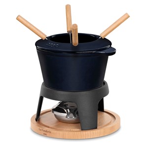 Set à fondue en fonte 4 personnes - mont d'arbois