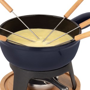 Set à fondue en fonte 6 personnes - mont joux