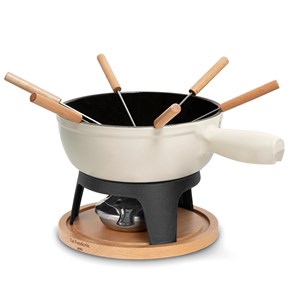 Set à fondue en fonte 6 personnes - mont blanc