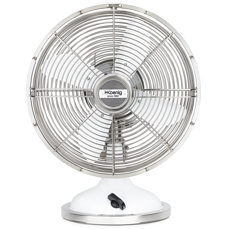 Ventilateur design metal - joe50 blanc