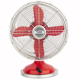 Ventilateur design metal - joe50 rouge