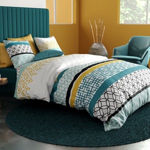 Housse de couette 240x220 + 2 taies