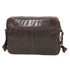 Besace gérard henon outland en cuir de vachette vieilli pleine fleur gh 8354