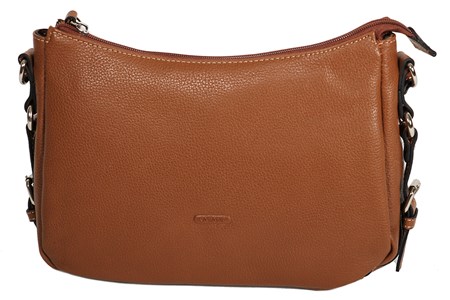 Pochette katana en cuir de vachette grainé 69904-marron