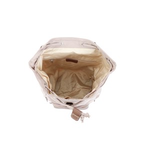 Sac à dos katana nylon garni croûte de cuir de vachette k 29307-sable