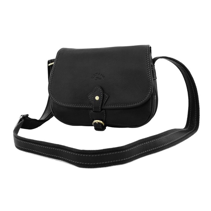 Sac de voyage en cuir KATANA "Sven" noir