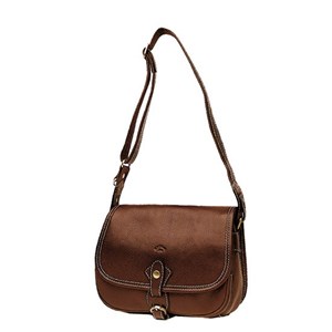 Besace katana en cuir de vachette k 32587 Marron