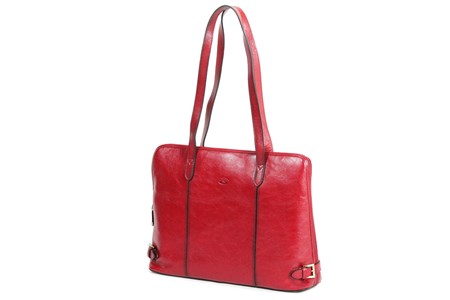 Sac shopping katana en cuir de vachette k 82574 Rouge