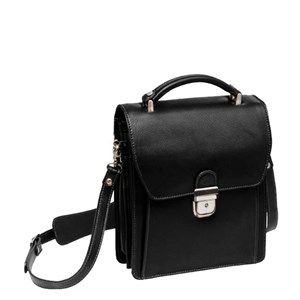 Sacoche katana en cuir de vachette grainé k 69317 Noir
