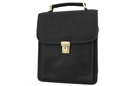 Sacoche katana cuir de vachette gras k36117 Noir