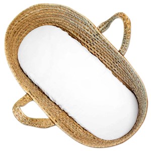 Housse couffin ovale gaze coton jeanne