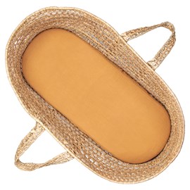 Housse couffin ovale gaze coton jeanne