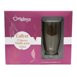 2 tasses à latte - double paroi - 450 ml