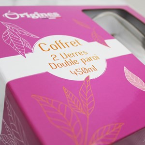 2 tasses à latte - double paroi - 450 ml