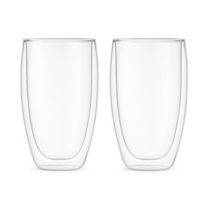 2 tasses à latte - double paroi - 450 ml