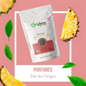 Thé vert et blanc bio thé des neiges - chine - sachet 80g