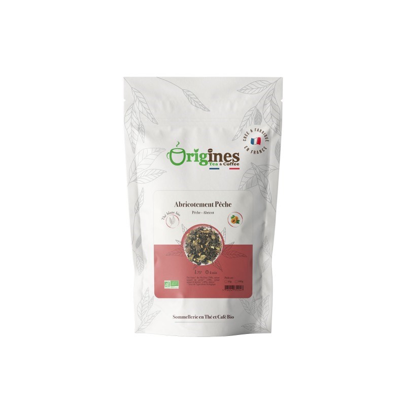 Abricotement pêche - thé blanc bio - sachet 50g