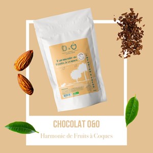 Harmonie de fruits à coques - o&o collection chocolat bio - sachet vrac 80g