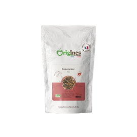 Fraise in love - thé vert & blanc bio à la fraise - sachet 80g