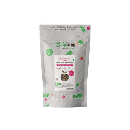 Citronnément vôtre - thé vert bio citron et fruits gourmands - infusettes 50x2g*