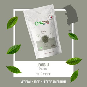 Jeoncha - thé vert bio de corée du sud - sachet 100g