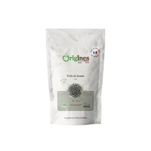 Perles de jasmin - thé vert bio au jasmin - sachet 100g