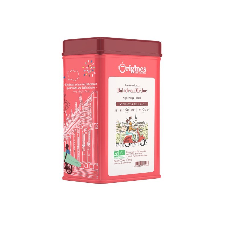 Balade en médoc infusion bio - boîte métal 80g