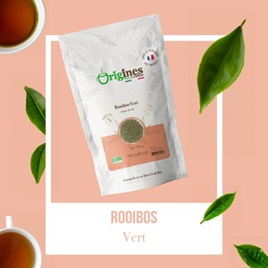 Rooïbos vert bio d'afrique du sud - sachet 100g